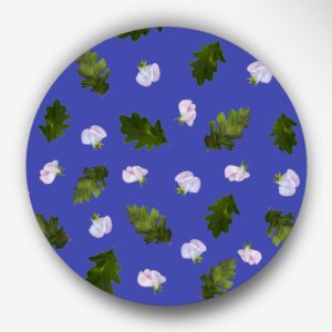 Quercia e Fiore di Pisello Blu
